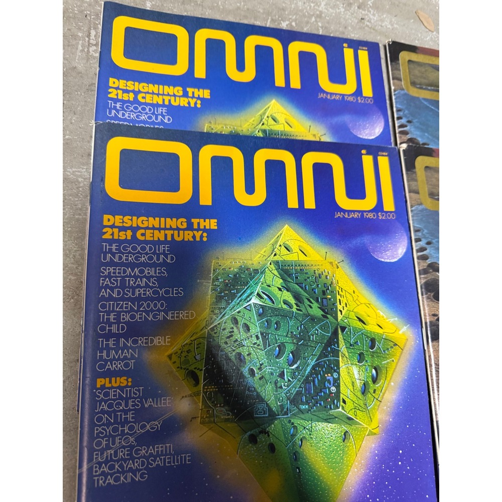 Lot of 10 Vintage OMNI Magazines 1980 Science Fiction Fact Carl Sagan 2nd Anniv - Picture 3 of 16